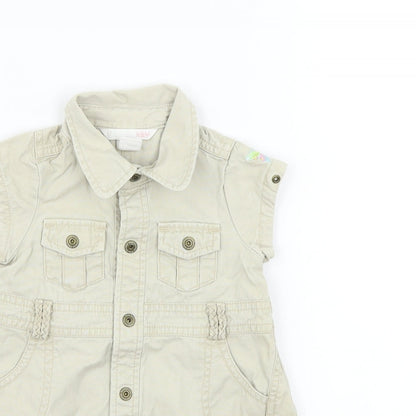 H&M Girls Beige   Jacket  Size 6-9 Months  - BUTTERFLY