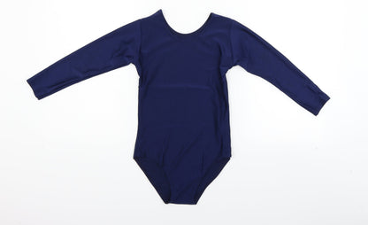 Preworn Girls Blue   Playsuit One-Piece Size 9-10 Years