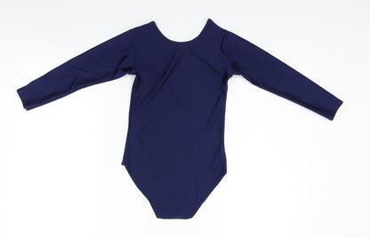 Preworn Girls Blue   Playsuit One-Piece Size 9-10 Years