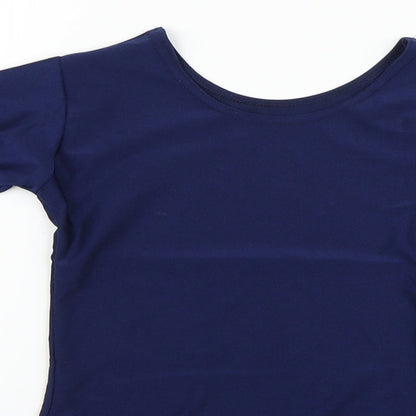 Preworn Girls Blue   Playsuit One-Piece Size 9-10 Years