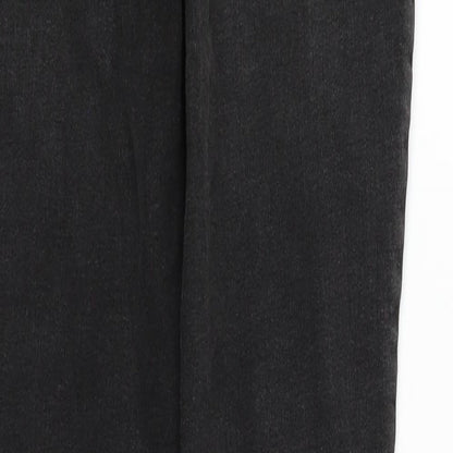Womens UK Size 12 deniem & co Regular Fit Straight Black Jeans