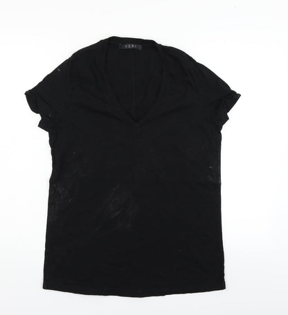 Womens UK Size 10 Very Black Basic T-Shirt