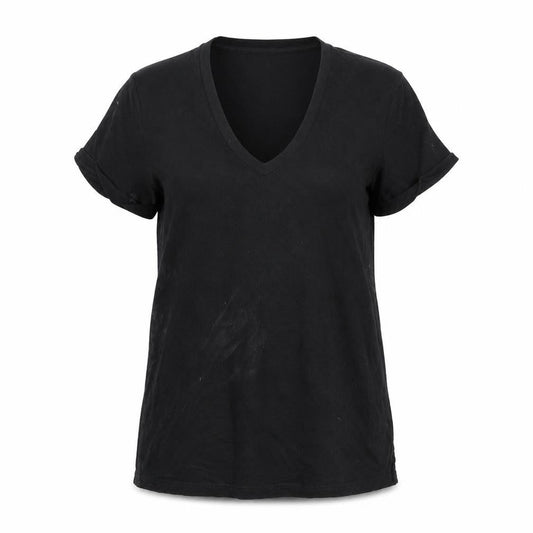 Front view of Very women’s black basic t-shirt, size UK 10