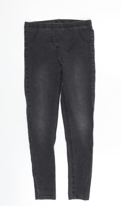 George Girls Black   Skinny Jeans Size 9-10 Years