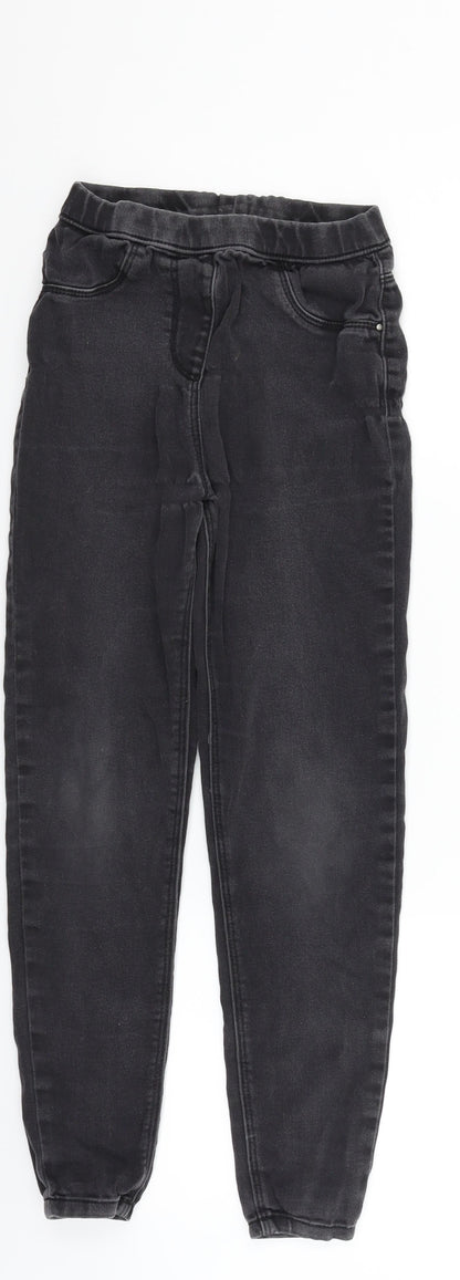 George Girls Black   Straight Jeans Size 9-10 Years