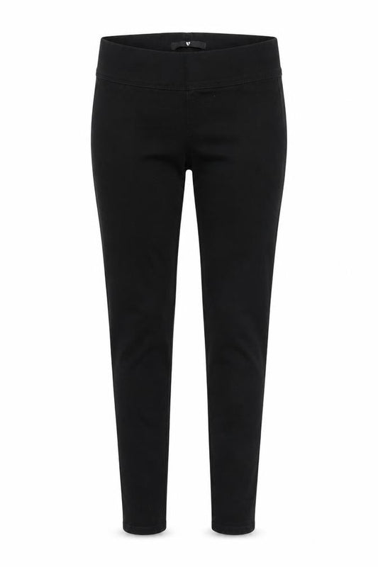 Front view of Very women’s black straight jeans, size UK 12, 25-inch leg