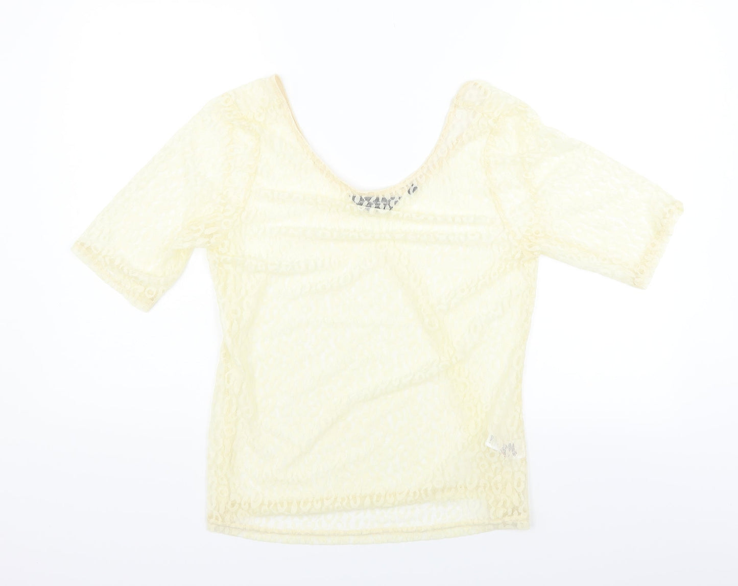 Womens UK Size 16 Dorothy Perkins Yellow Basic Blouse