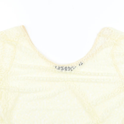 Womens UK Size 16 Dorothy Perkins Yellow Basic Blouse
