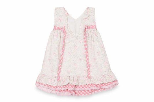 Matalan Girls Pink Check  Fit & Flare  Size 2-3 Years