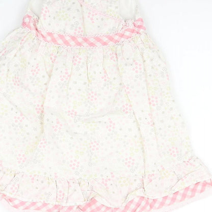 Matalan Girls Pink Check  Fit & Flare  Size 2-3 Years