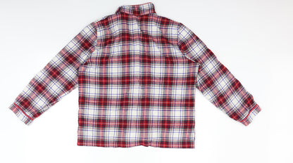 Marks and Spencer Womens Red Check  Basic Button-Up Size 12
