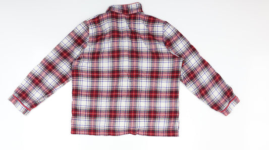 Marks and Spencer Womens Red Check  Basic Button-Up Size 12
