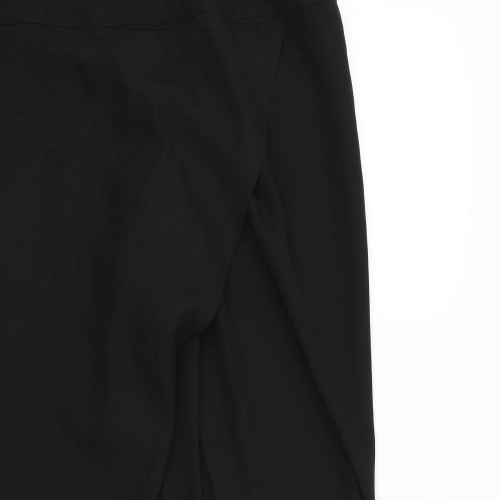 Womens UK Size 30 in Preworn Regular Fit  Black Trousers