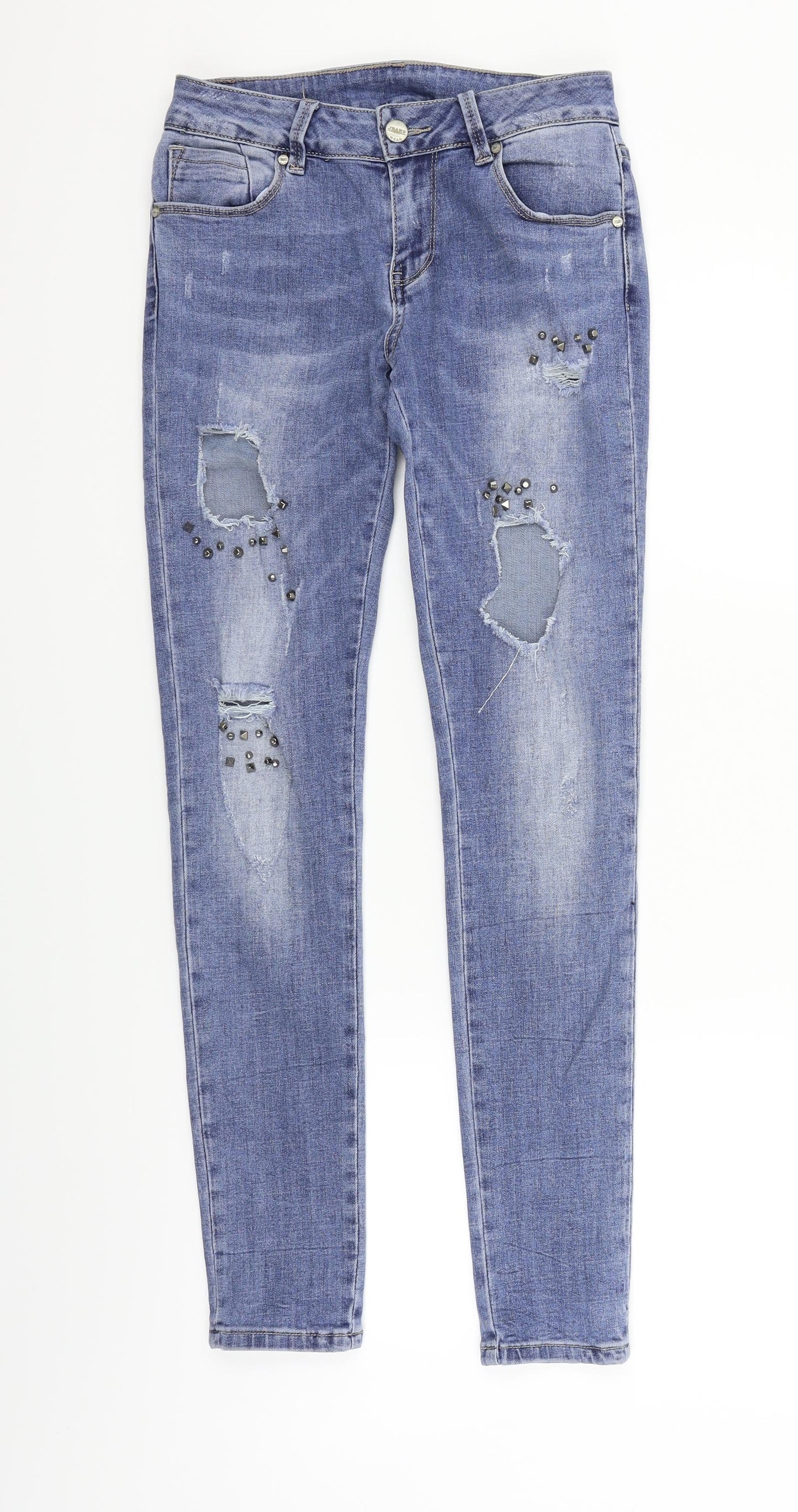 Womens UK Size S jeans Regular Fit Straight Blue Jeans