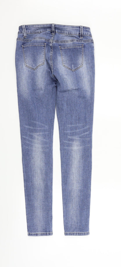 Womens UK Size S jeans Regular Fit Straight Blue Jeans