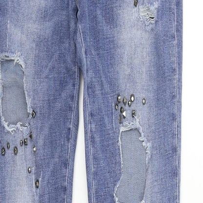 Womens UK Size S jeans Regular Fit Straight Blue Jeans