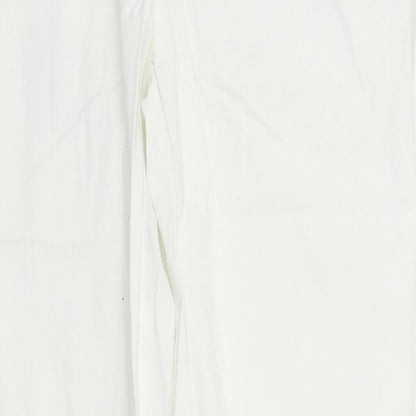 Womens UK Size L deniem & co Regular Fit  White Trousers