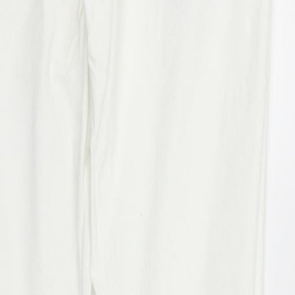 Womens UK Size L deniem & co Regular Fit  White Trousers