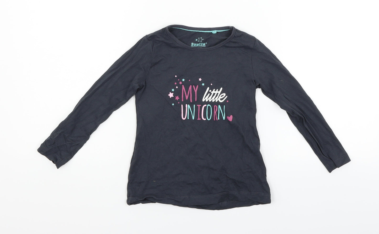 Lupilu Boys Blue   Basic T-Shirt Size 3-4 Years  - my little unicorn