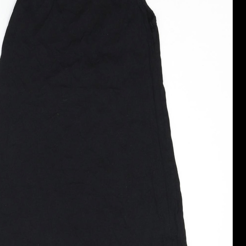deniem & co Womens Black Floral  Fit & Flare  Size 8