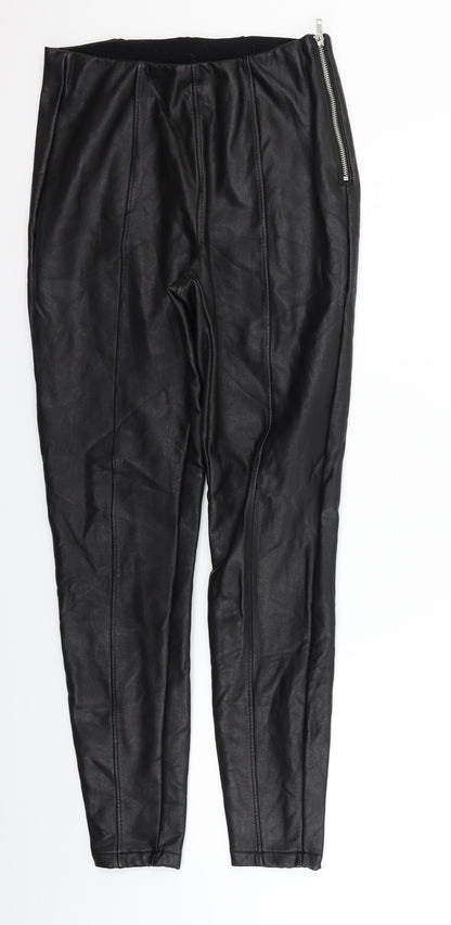 New Look Womens Black   Trousers  Size 12 L27 in