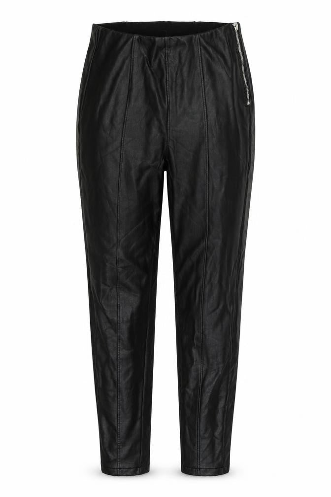 Front view of New Look women’s black trousers, size UK 12, 27-inch leg