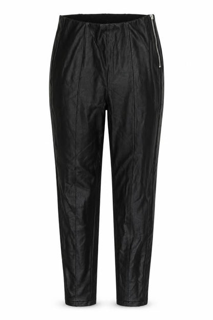 Front view of New Look women’s black trousers, size UK 12, 27-inch leg