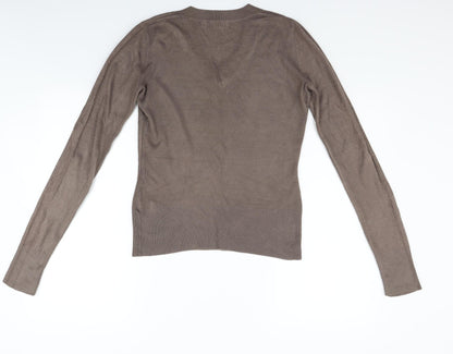 Back view of Next women’s brown jumper, size UK 8