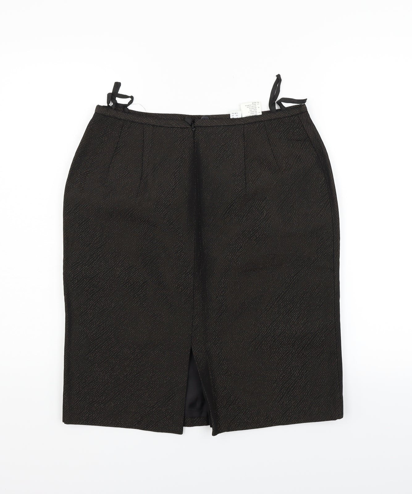 MADELENE Womens Black   Flare Skirt Size 14