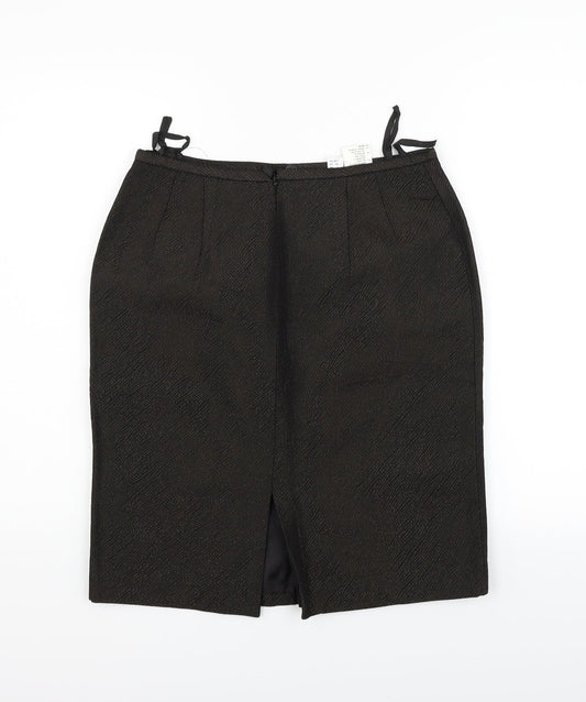 MADELENE Womens Black   Flare Skirt Size 14