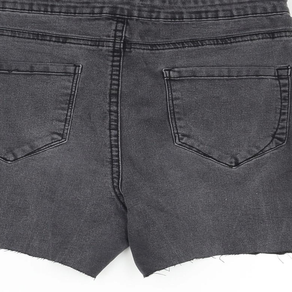 deniem & co Womens Grey   Hot Pants Shorts Size 12