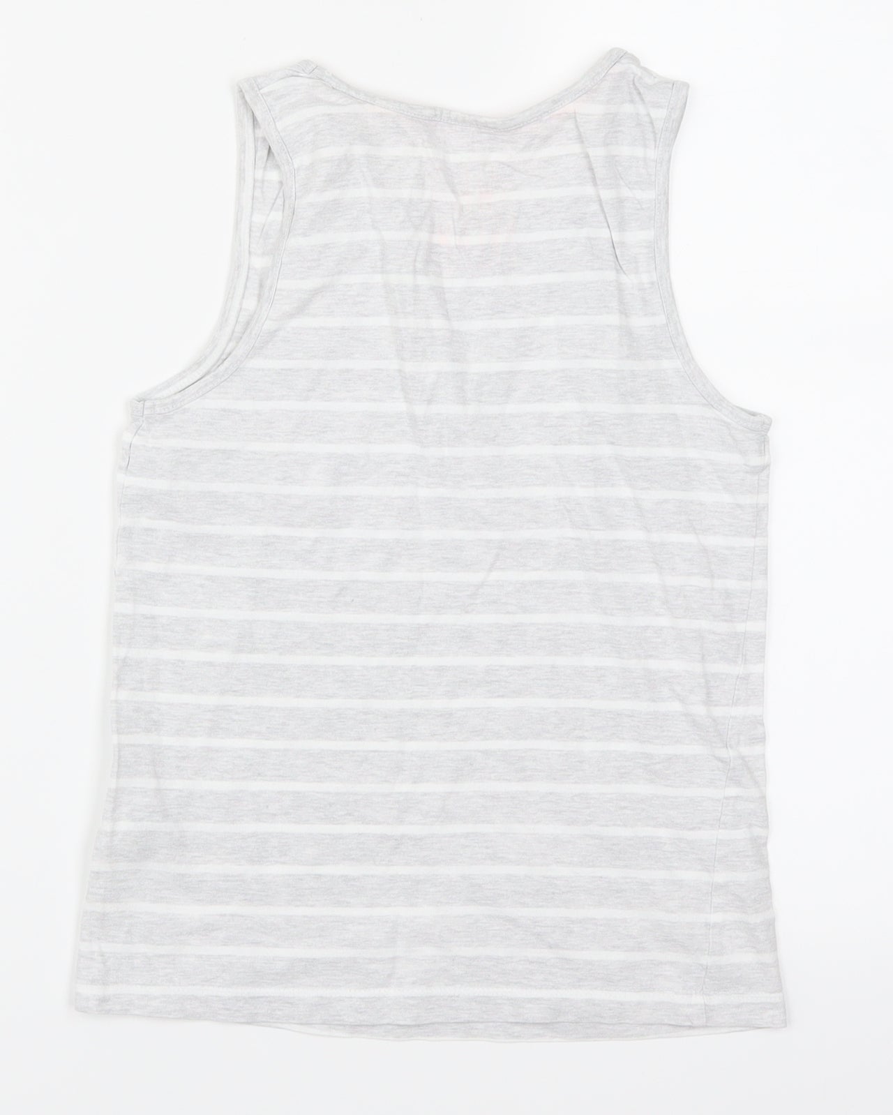 Marks and Spencer Girls Grey Striped  Top Pyjama Top Size 8-9 Years