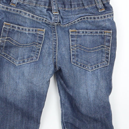 Matalan Baby Blue  Denim Cargo Jeans Size 3-6 Months