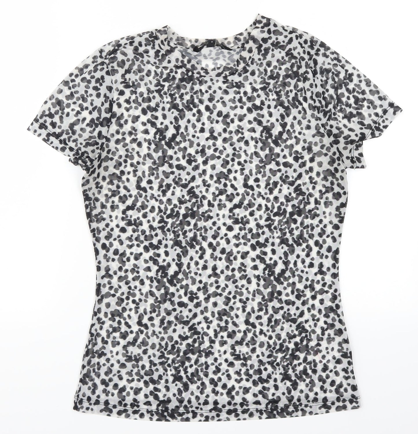 Womens UK Size 8 NEXT Grey Basic T-Shirt