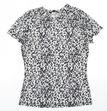 Womens UK Size 8 NEXT Grey Basic T-Shirt