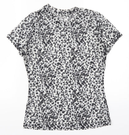 Womens UK Size 8 NEXT Grey Basic T-Shirt
