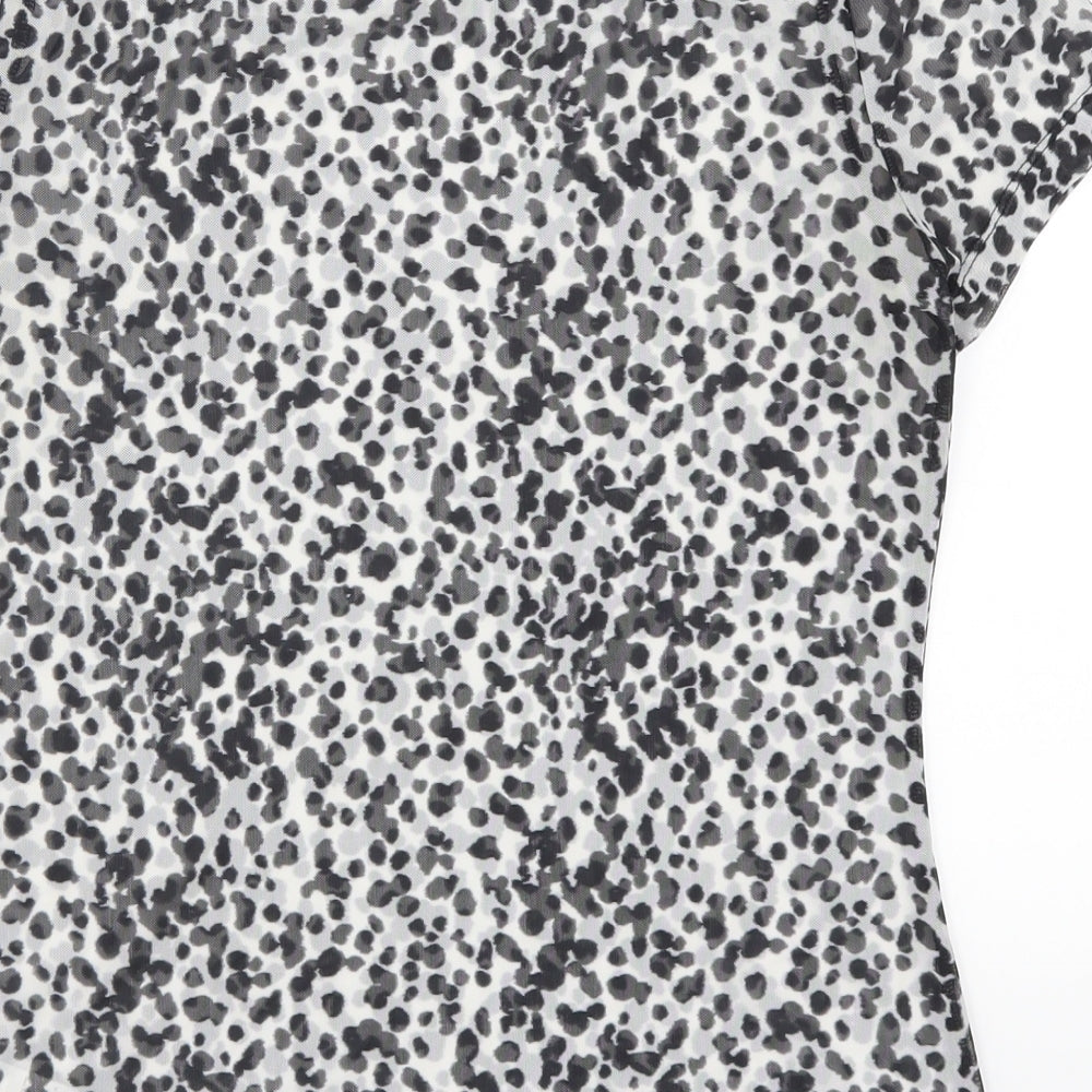 Womens UK Size 8 NEXT Grey Basic T-Shirt