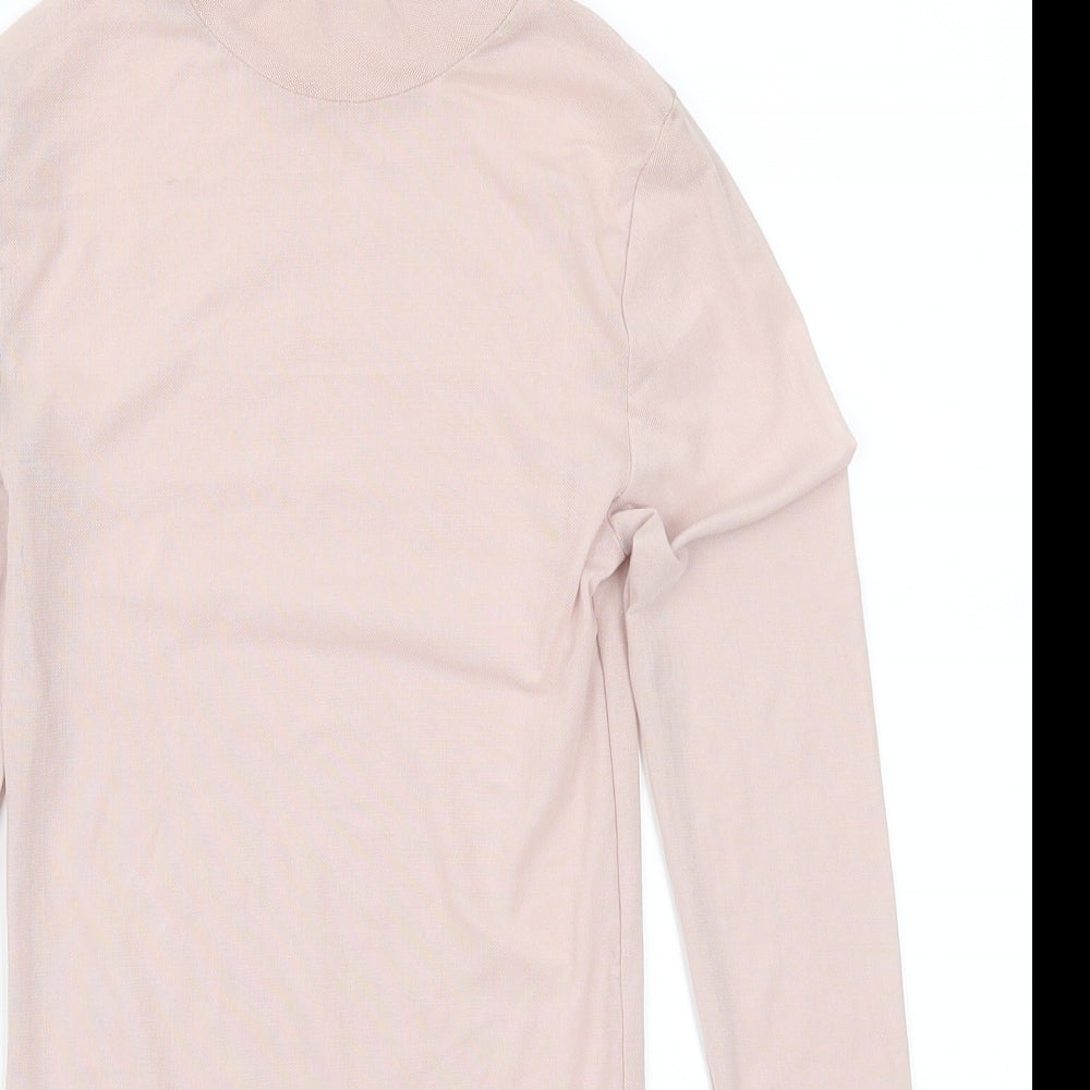 Primark Womens Pink  Mesh Basic T-Shirt Size 4