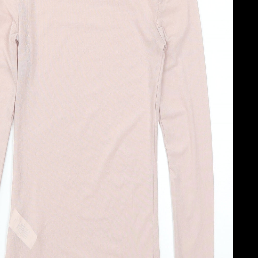 Primark Womens Pink  Mesh Basic T-Shirt Size 4