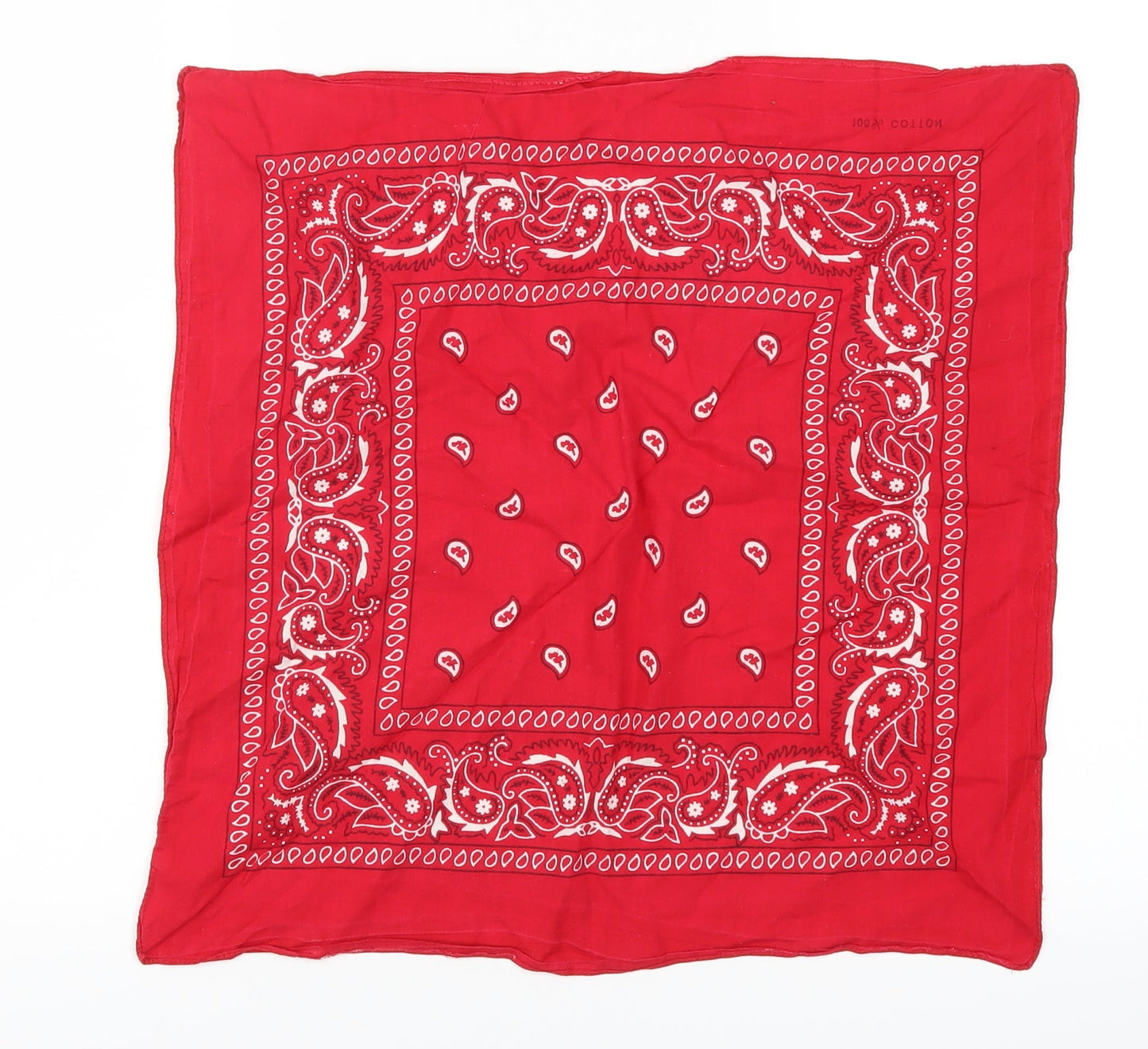 Preworn Womens Red Paisley   Scarf