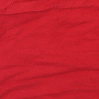 Matalan Boys Red   Basic T-Shirt Size 2-3 Years  - Santa Claus