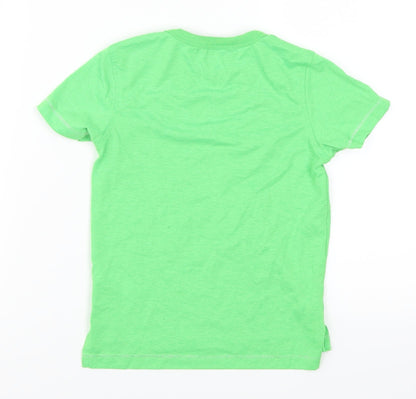 George Boys Green   Basic T-Shirt Size 3-4 Years  - Little But Loud