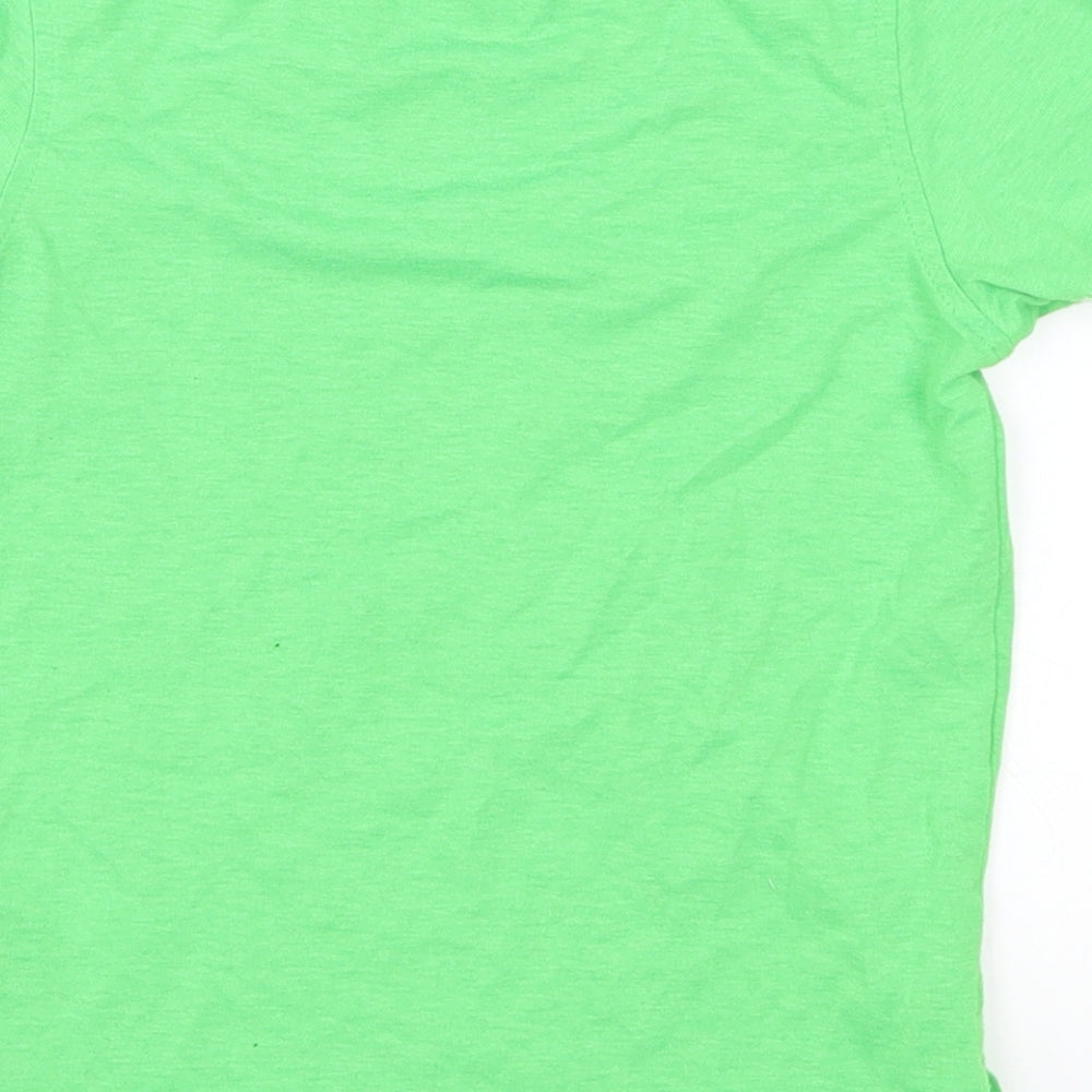 George Boys Green   Basic T-Shirt Size 3-4 Years  - Little But Loud