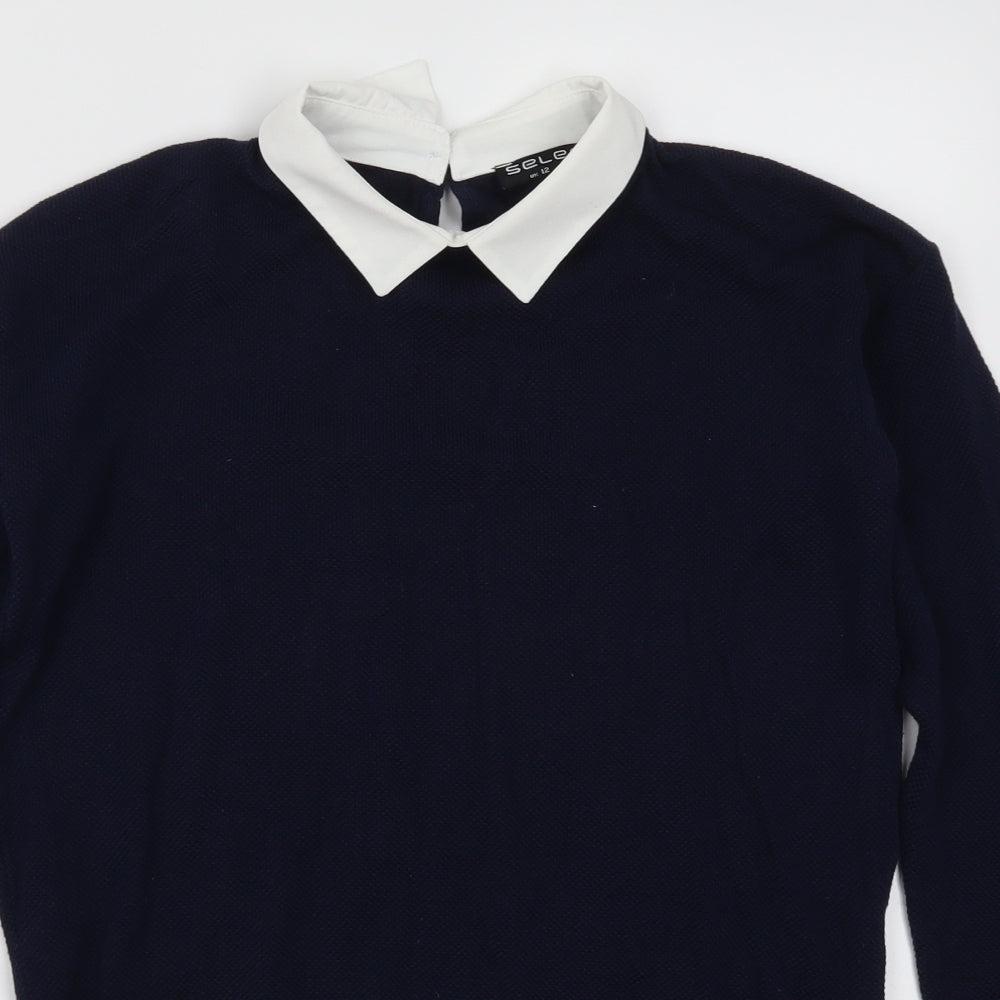 Select Womens Blue   Pullover Jumper Size 12