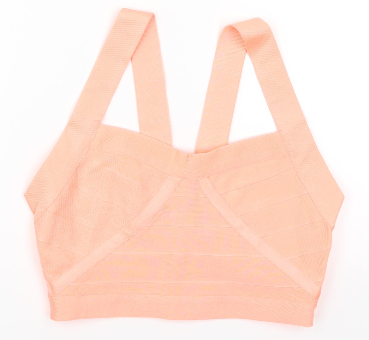 WOW Couture Womens Pink   Cropped Tank Size L  - Coral Coloured