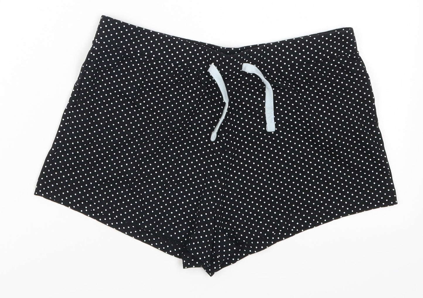 New Look Girls Black Polka Dot  Sweat Shorts Size M