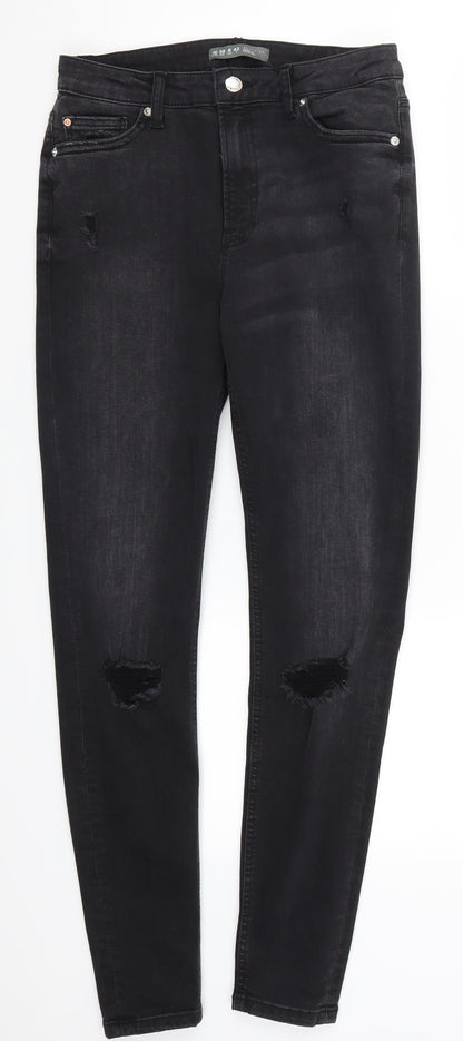 Denim Co Womens Black  Denim Skinny Jeans Size 10 L27 in