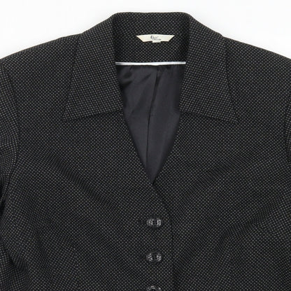 Klass Womens Grey  Rayon Jacket Suit Jacket Size 14