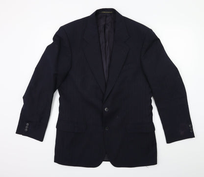 Mens UK Size 38 Marks and Spencer Regular Blue Suit Jacket