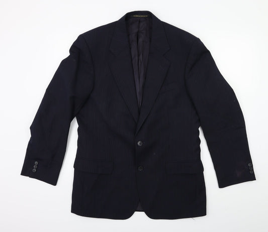 Mens UK Size 38 Marks and Spencer Regular Blue Suit Jacket